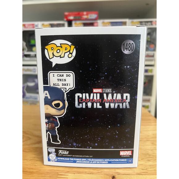 OFFICIAL WONDERCON STICKER Captain America Funko Pop #1480 Marvel Comics MCU TV - Picture 3 of 6